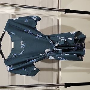 Modcloth Jessy B dark green medium tunic